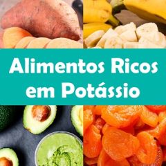 Lista de alimentos ricos em potássio (Vegetais, frutas e outras comidas)