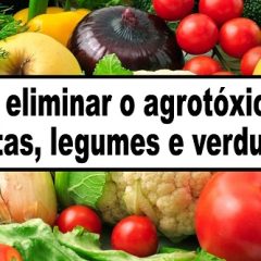 Qual a melhor forma de tirar os agrotóxicos das frutas e legumes?